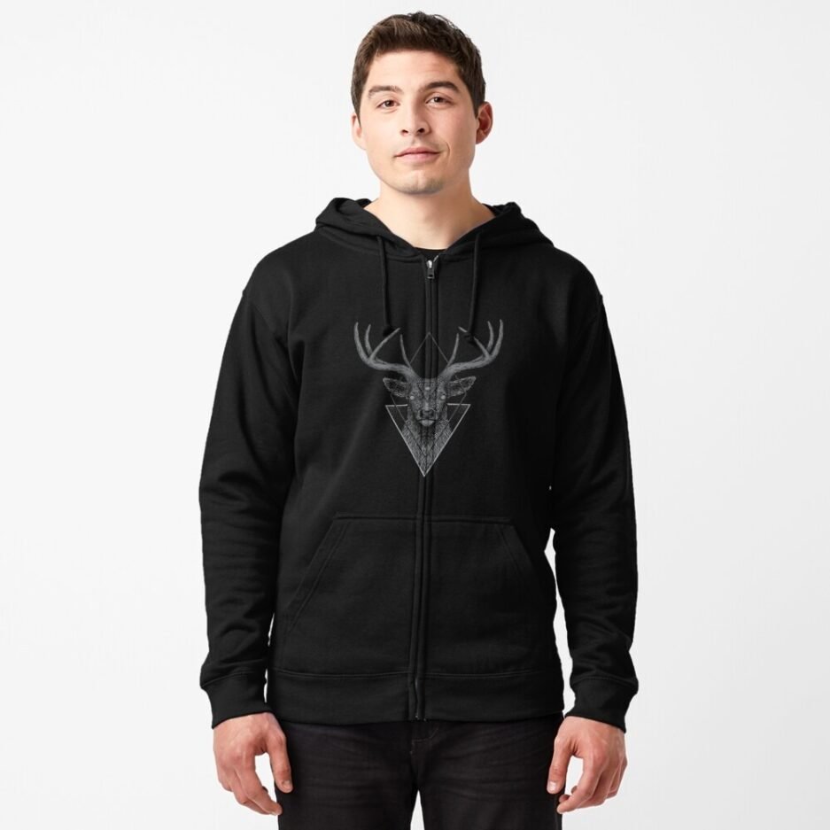 Dark Deer Zipped Hoodie