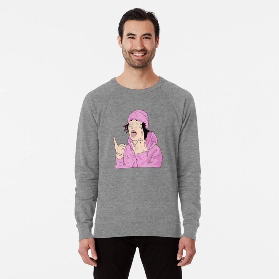 Ghost Of Disapproval Lightweight Sweatshirt in Gray