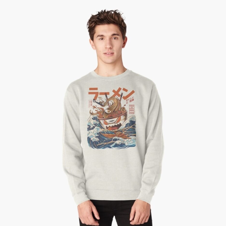 The Great Ramen off Kanagawa Pullover Sweatshirt